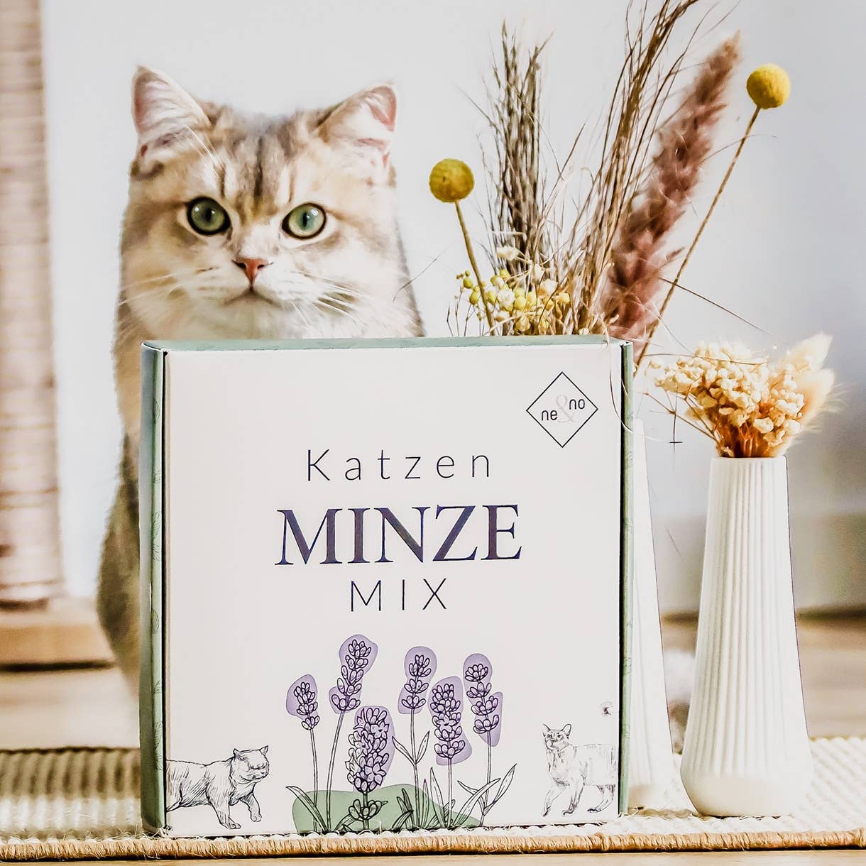 Katzenkräuter Mix - 3er Set - in edler Geschenkbox
