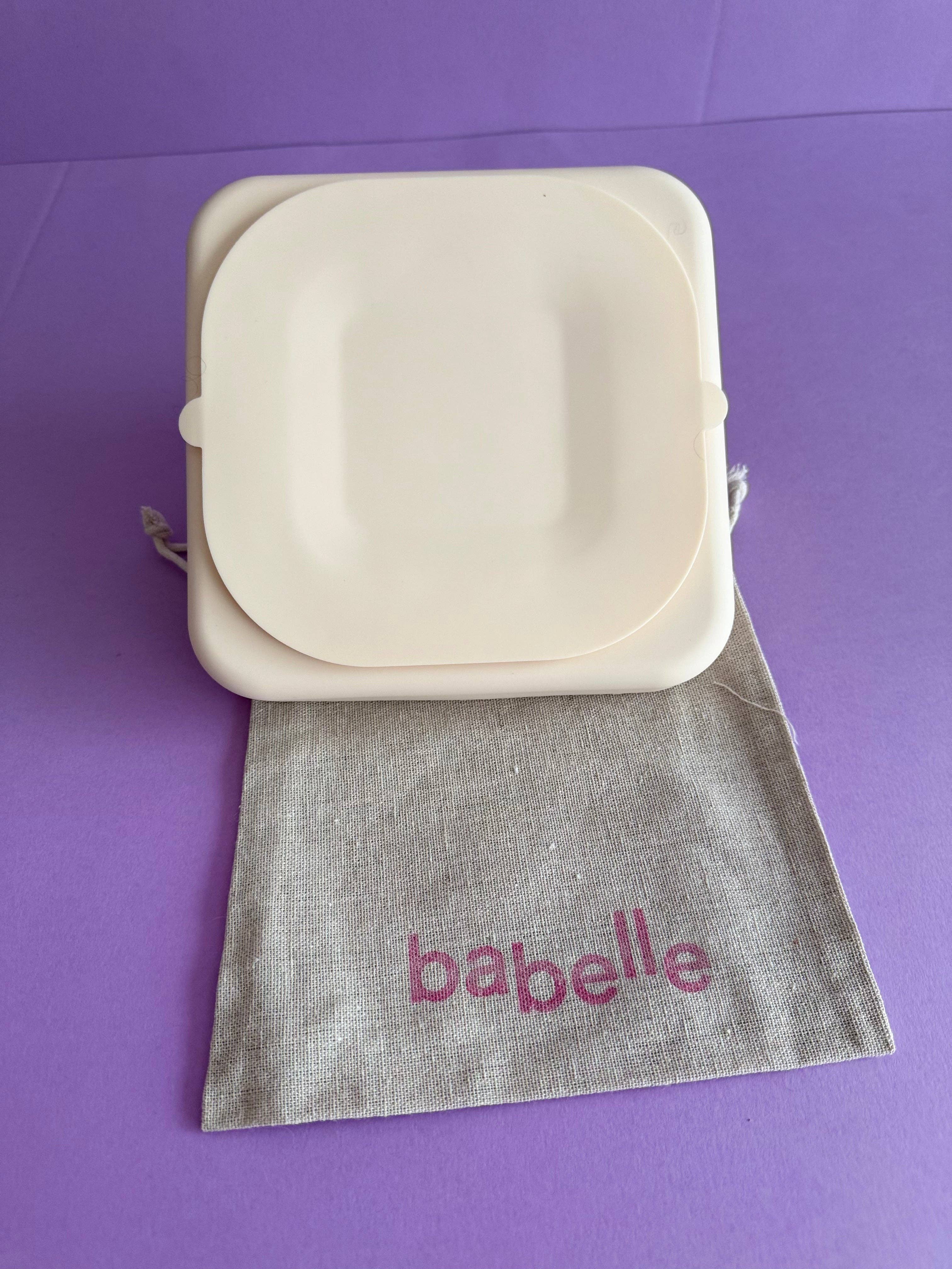 Schleckmatte - Beigeweiß