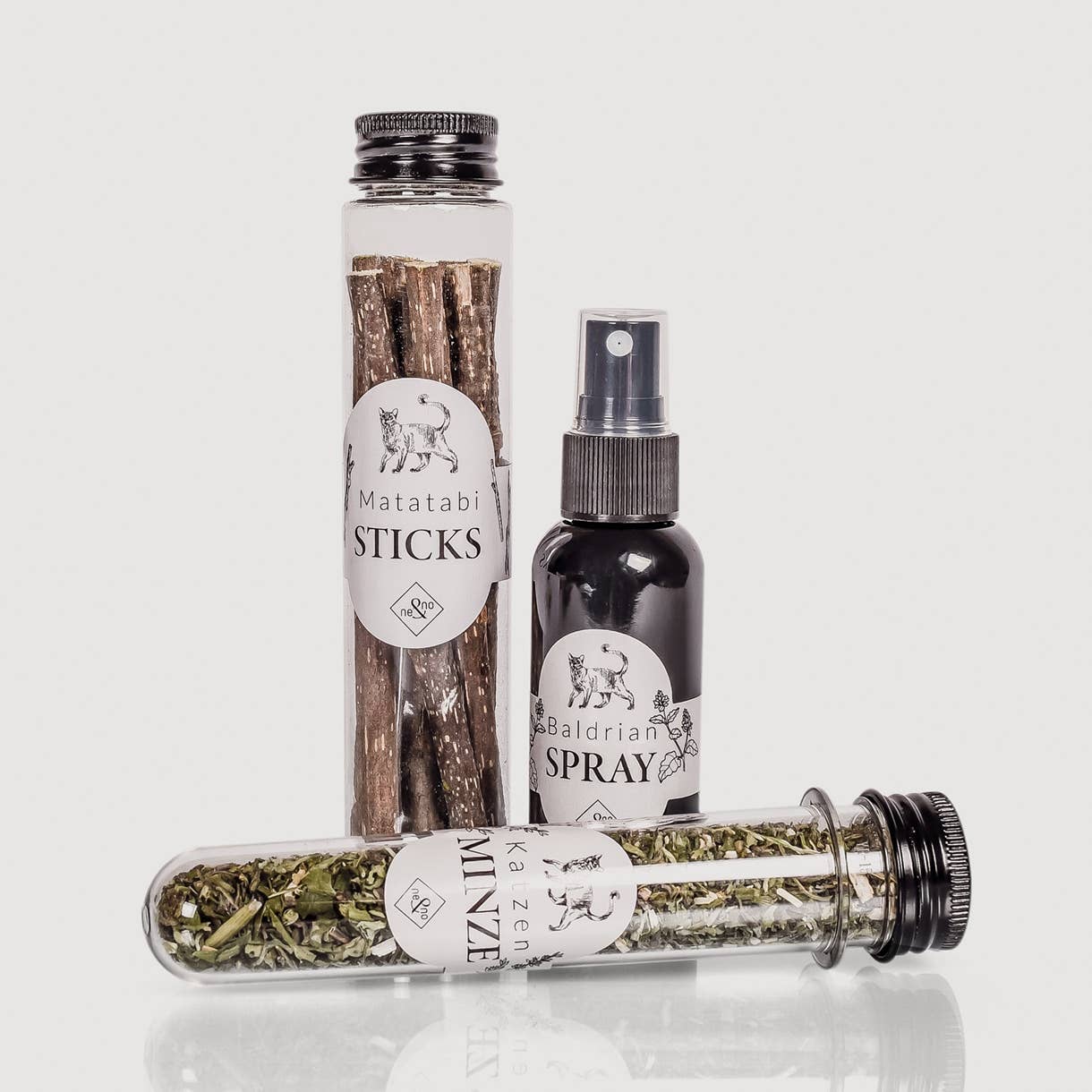 Katzenkräuter Mix - 3er Set - in edler Geschenkbox