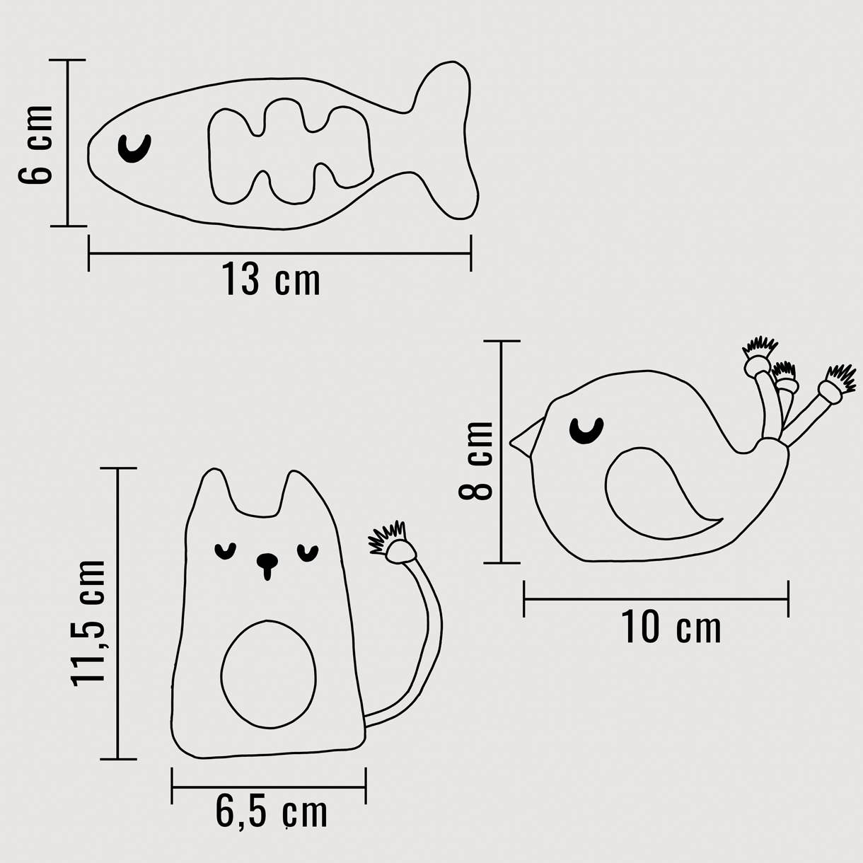 Katzenspielzeug mit Baldrian -3er Set- inkl. Refill