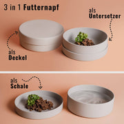 Silikon-Futternapf mit Deckel für Hunde & Katzen