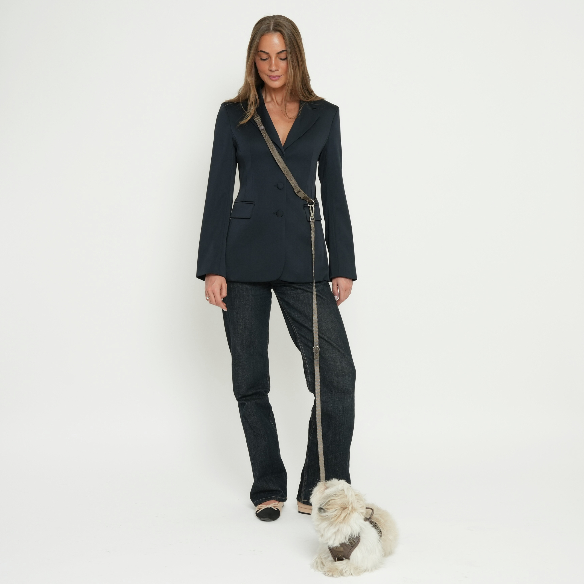 Freihändige Hundeleine – Mocca