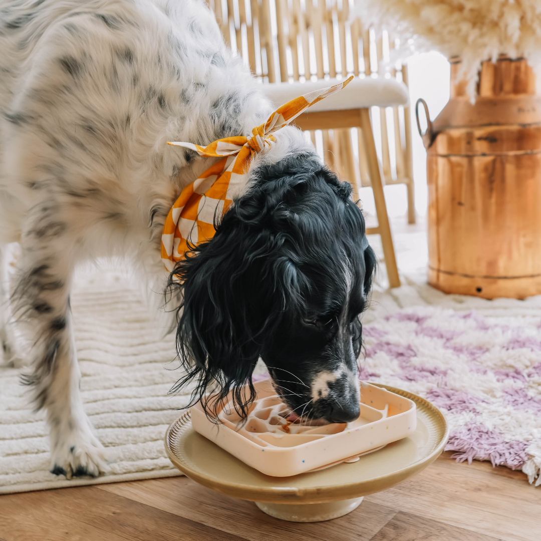 Schleckmatte - Beigeweiß