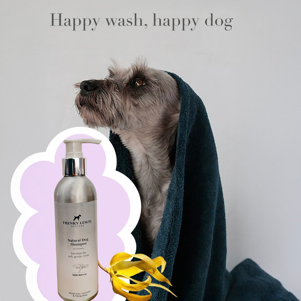Hundeshampoo - 200ml - Weiße Rose, Lavendel, Ylang-Ylang