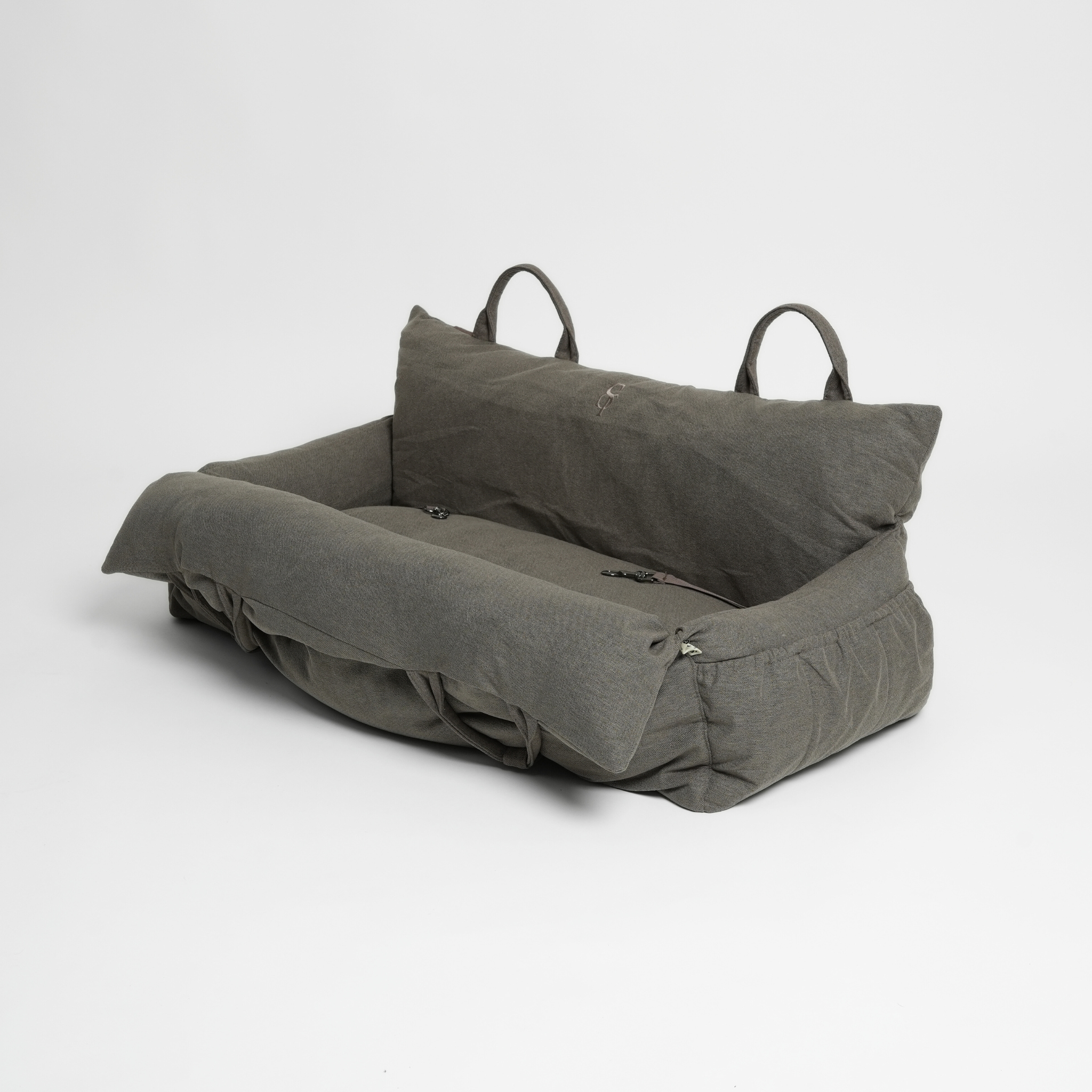 Staey - Autositz für zwei kleine Hunde - Taupe