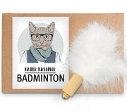 Katzenbälle aus Kork und Naturfedern