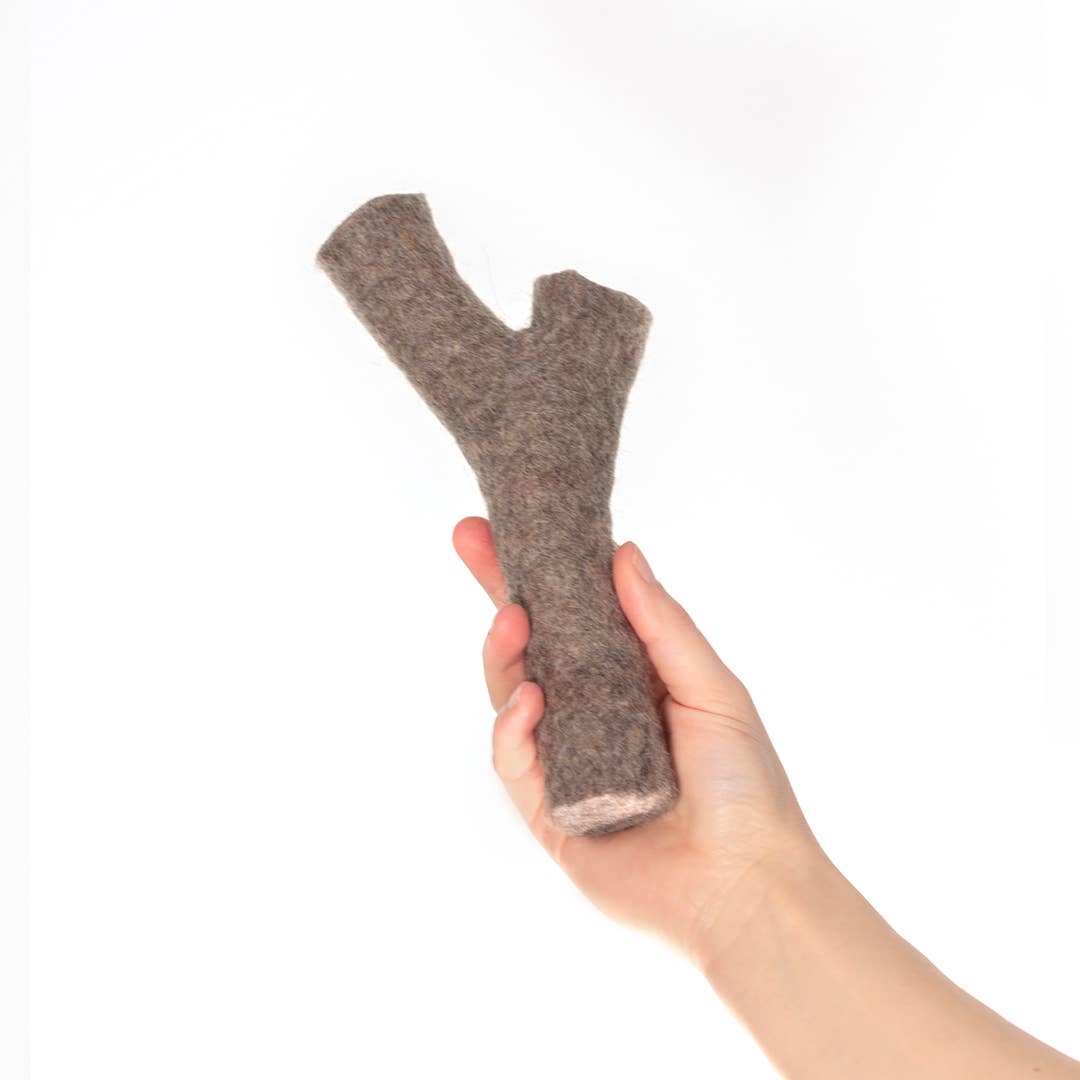 Hundespielzeug aus Wollfilz "Stock"