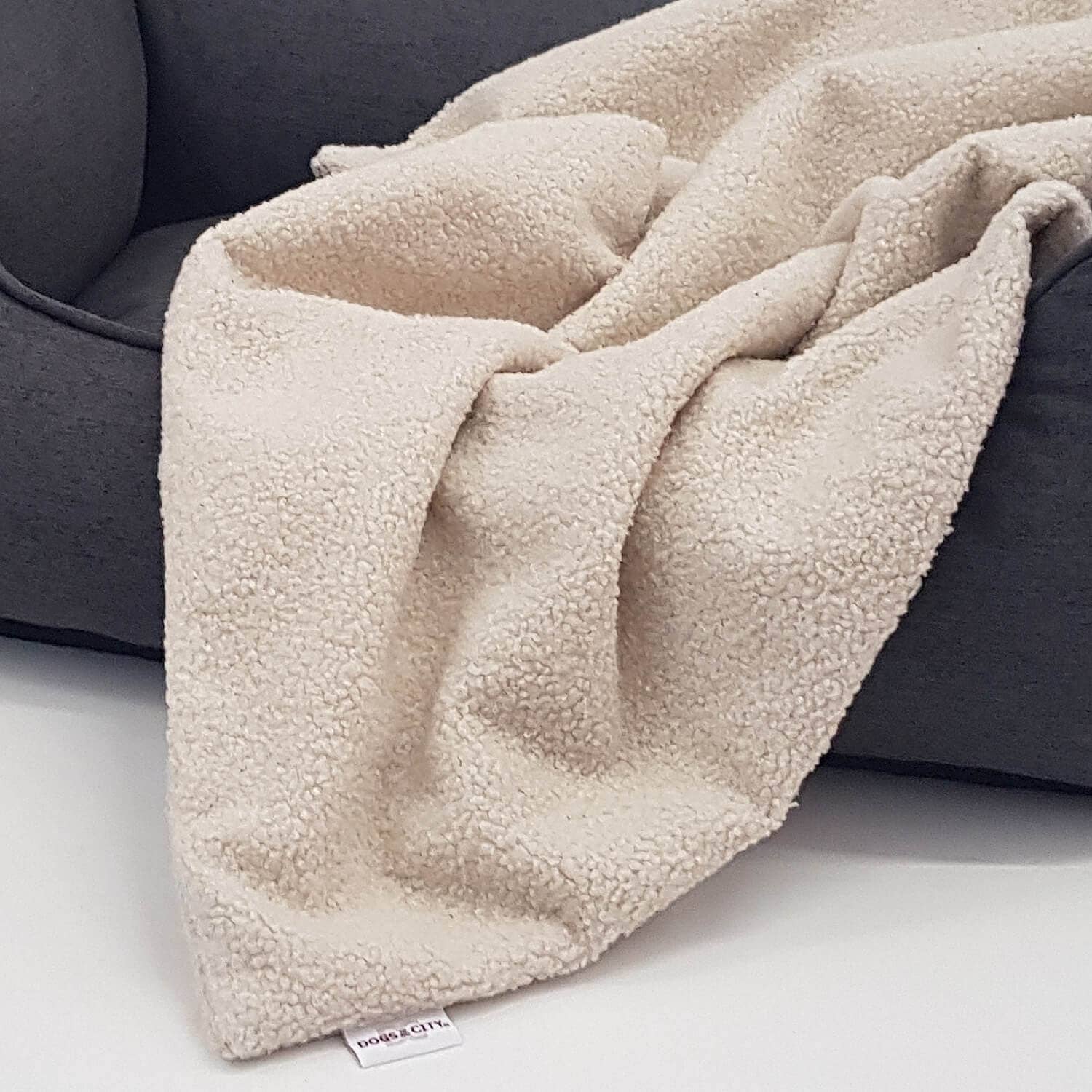 Hundedecke Plaid Curly creme