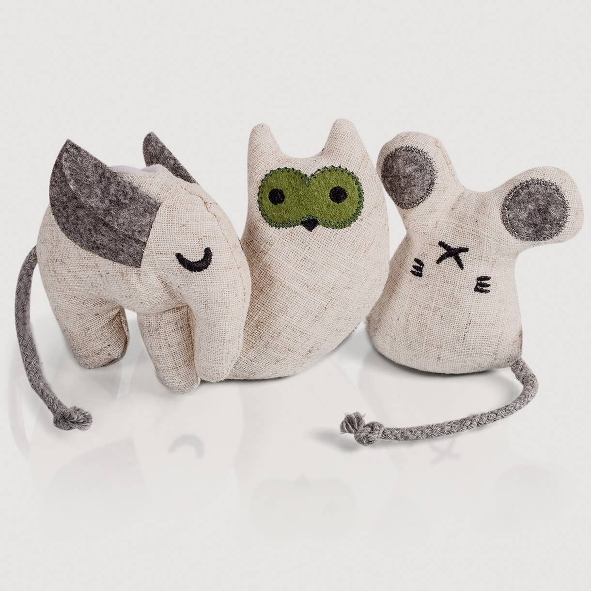 Katzenspielzeug mit Katzenminze -3er Set- inkl.Refill